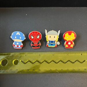 Marvel Superhero Enamel Pins Set